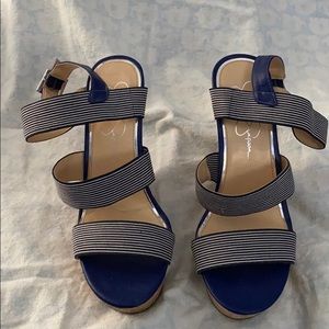 Jessica Simpson Nautical Platform Wedges
